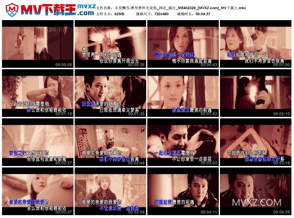 天堂飘雪-梦里梦外全是你_国语_流行_MB402329